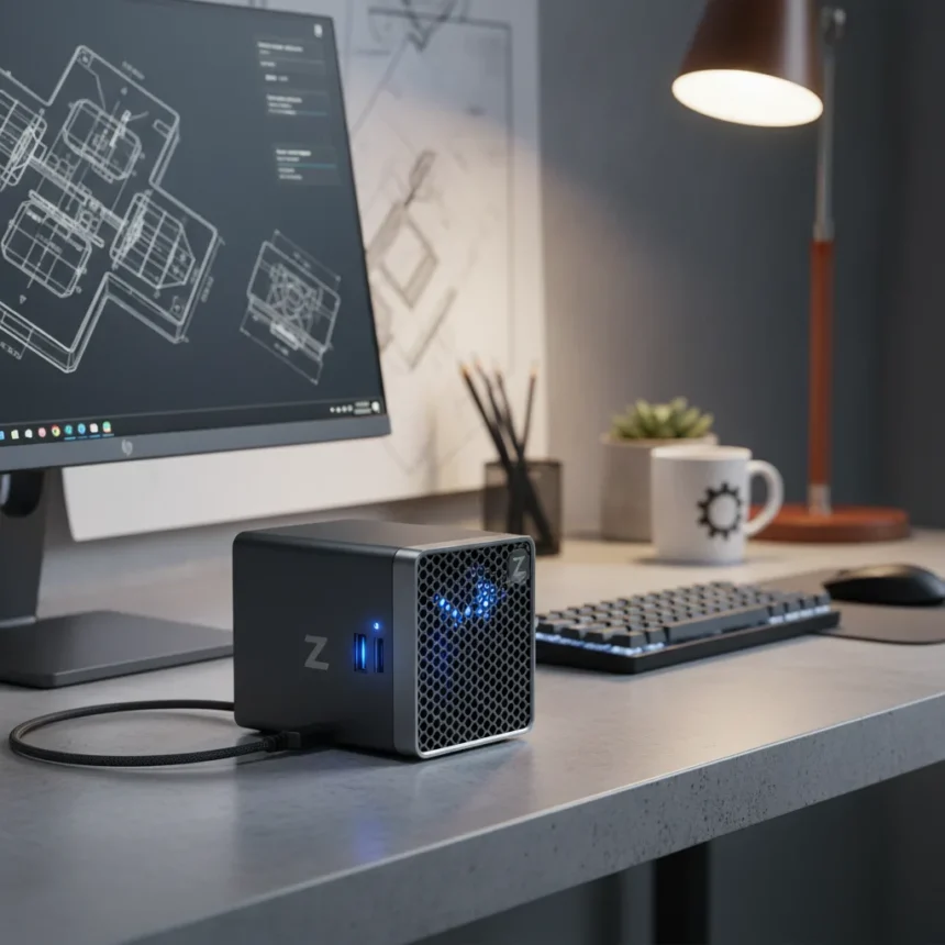 HP Z2 Mini G1a Workstation Packs Power Into Compact Design — AI-generated illustration