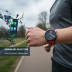 Huawei Watch GT Runner 2 excels at running but stumbles on ecosystem — AI-generated illustration