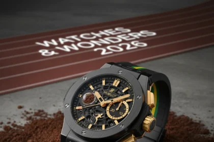 Hublot Big Bang Reloaded Usain Bolt: Jamaican soil meets 44mm ambition — AI-generated illustration