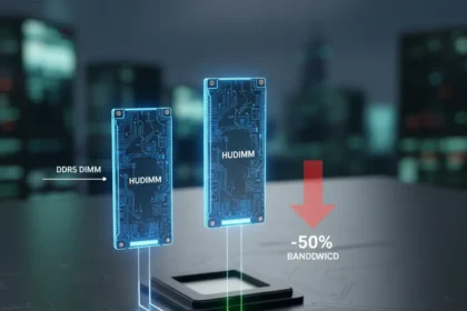 HUDIMMs halve DDR5 bandwidth to cut costs—but mixing eases the pain — AI-generated illustration
