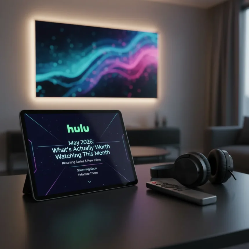 Hulu May 2026: What's actually worth watching this month — AI-generated illustration