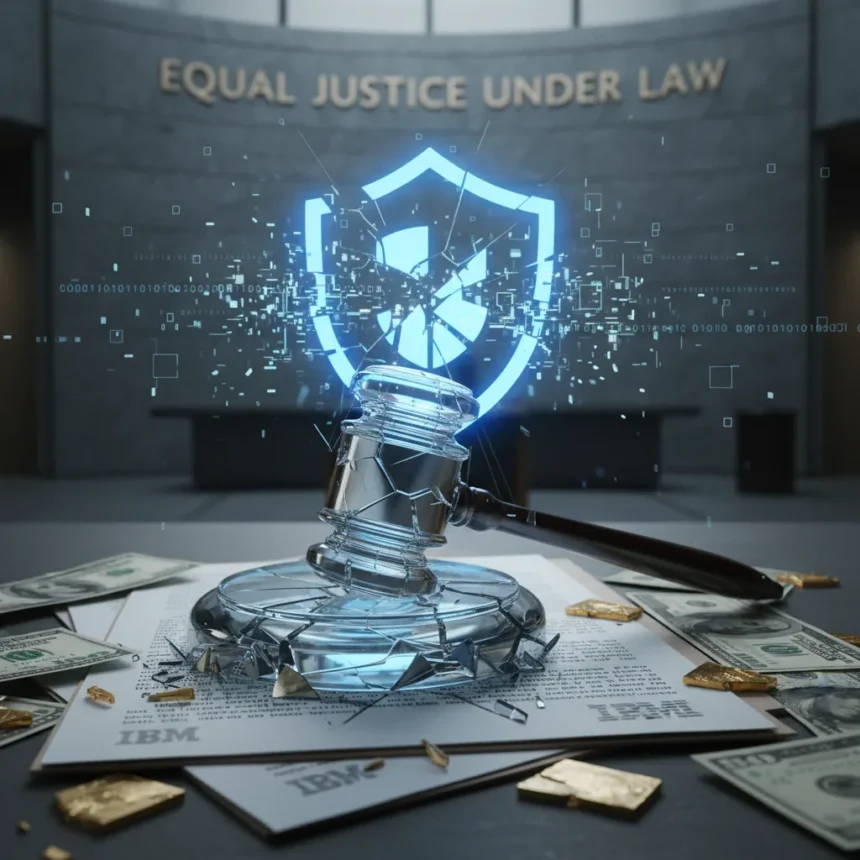 IBM's $17M DEI settlement marks escalation in federal contractor crackdown — AI-generated illustration