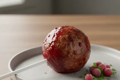 IKEA and Chupa Chups' Meatball Lollipop Is Real—and Vegan — AI-generated illustration