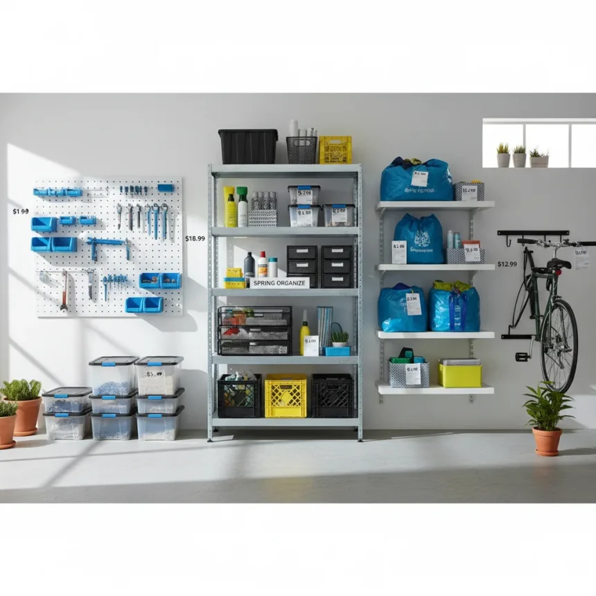 IKEA garage storage bargains starting at $2 this spring — AI-generated illustration