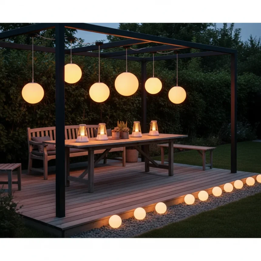 12 IKEA outdoor lights under $60 transform your yard on a budget — AI-generated illustration