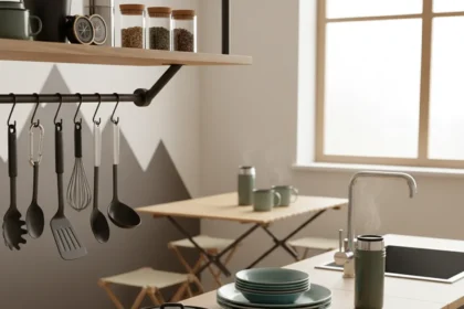 IKEA's SOLUPPGÅNG collection brings backcountry gear into your kitchen — AI-generated illustration