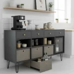 IKEA storage hack transforms into stylish coffee bar — AI-generated illustration
