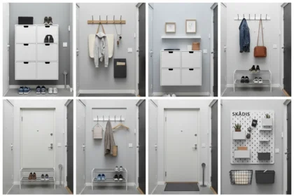 12 IKEA storage ideas under $20 transform tiny entryways — AI-generated illustration