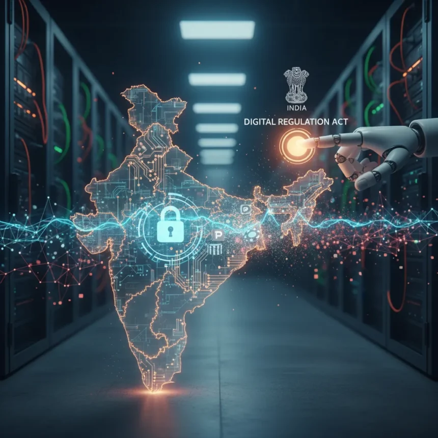 India's VPN crackdown on betting platforms reshapes digital regulation — AI-generated illustration