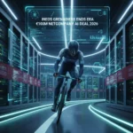 INEOS Cycling embraces AI sponsorship shift with Netcompany — AI-generated illustration