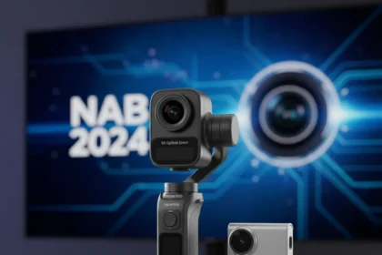 Insta360 Luna dual-camera gimbal challenges DJI's pocket dominance — AI-generated illustration