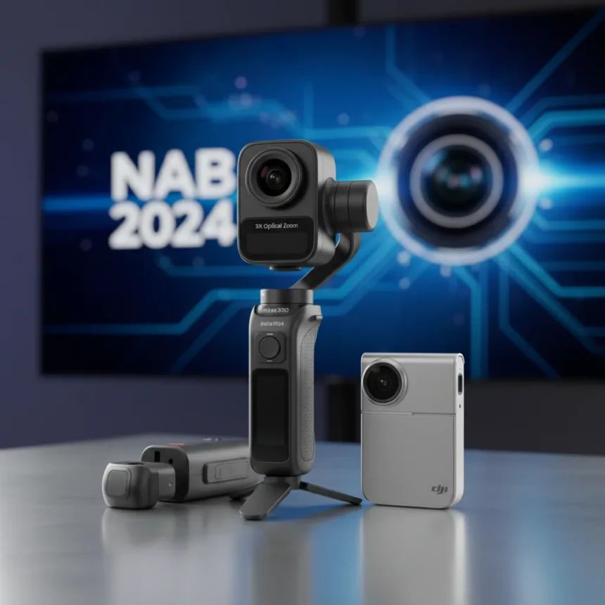 Insta360 Luna dual-camera gimbal challenges DJI's pocket dominance — AI-generated illustration