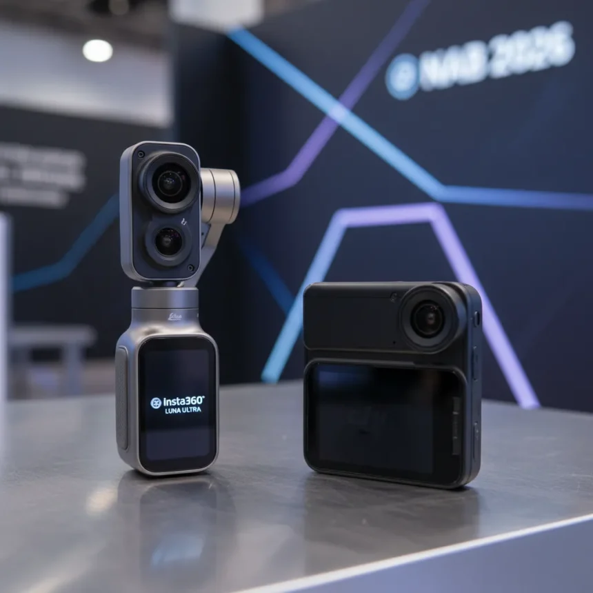 Insta360 Luna Ultra takes on DJI Osmo Pocket with dual lenses — AI-generated illustration
