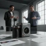 Insta360's first mirrorless camera divides photographers — AI-generated illustration