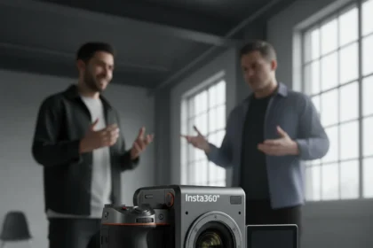 Insta360's first mirrorless camera divides photographers — AI-generated illustration