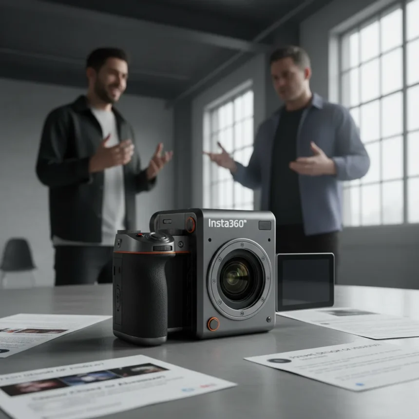 Insta360's first mirrorless camera divides photographers — AI-generated illustration