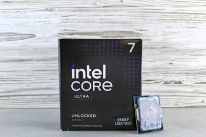 Intel core ultra processor box and chip