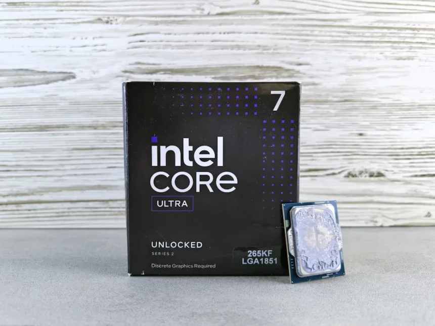 Intel core ultra processor box and chip
