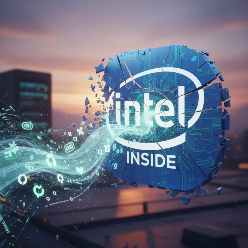 Intel's open-source retreat signals a strategic realignment — AI-generated illustration