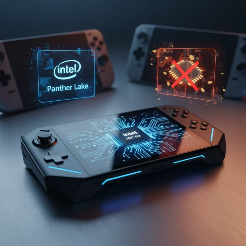 Intel's Panther Lake handhelds could challenge AMD dominance — AI-generated illustration