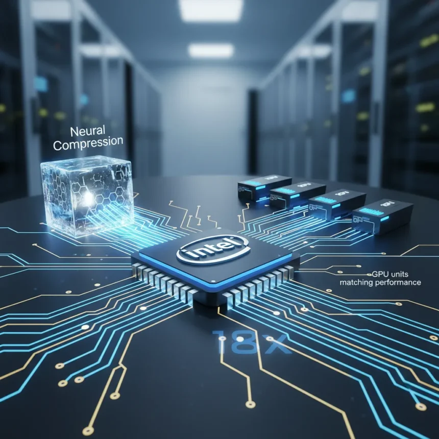 Intel's Neural Compression Matches Nvidia—With a GPU Fallback — AI-generated illustration