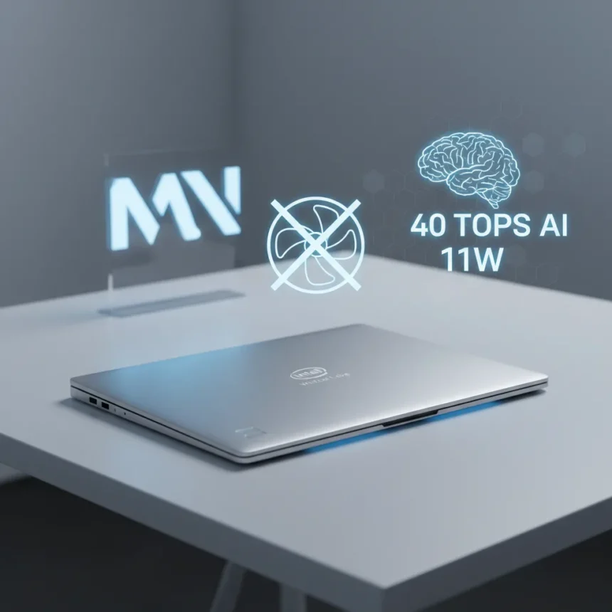 Intel Wildcat Lake Laptop Spotted With Fanless Mode to Rival MacBook Neo — AI-generated illustration