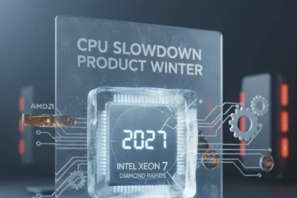 Intel Xeon 7 Diamond Rapids delayed to 2027 amid CPU slowdown — AI-generated illustration