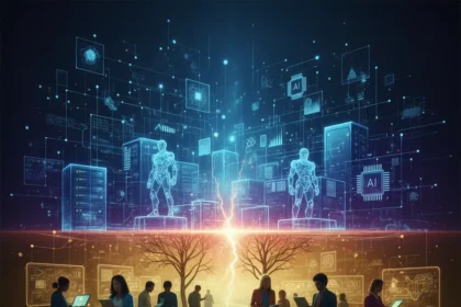 Internet bifurcation is reshaping how AI and humans access data — AI-generated illustration