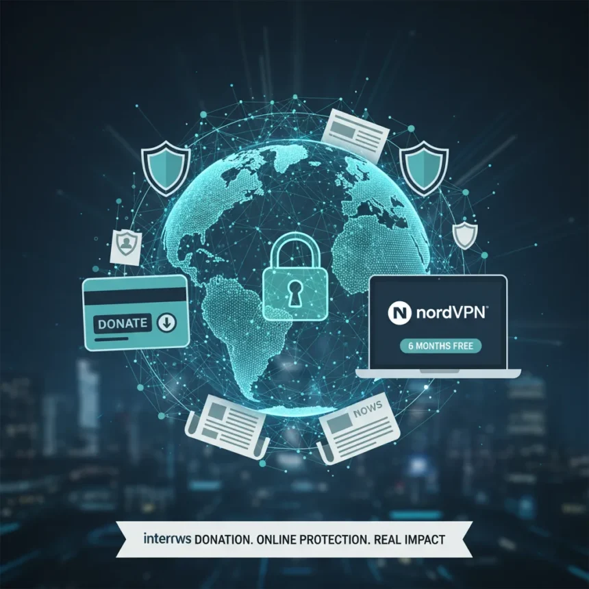 Support journalism and get 6 months of NordVPN free — AI-generated illustration