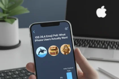 iOS 26.4 emoji poll reveals what iPhone users actually want — AI-generated illustration