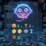 iOS 26.4 emojis ranked: Distorted Face dominates reader poll — AI-generated illustration