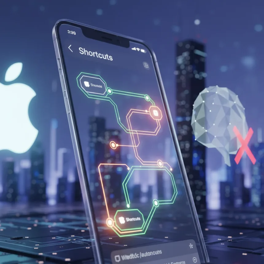 iOS 27 needs a Shortcuts overhaul, not another Siri remake — AI-generated illustration