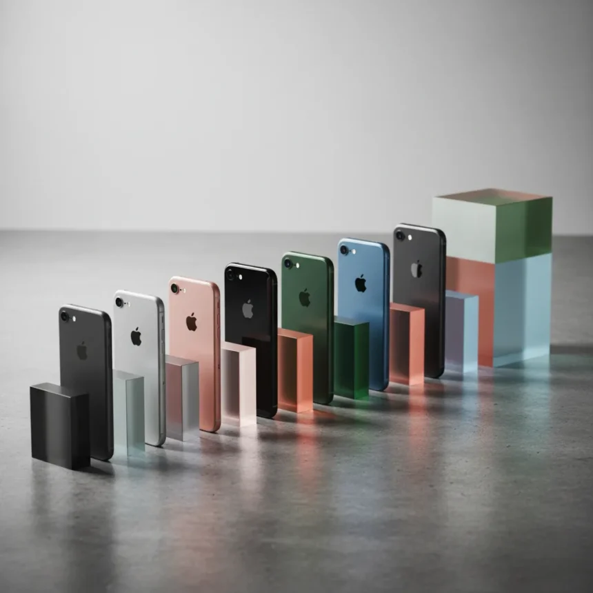 iPhone design history holds clues to Apple's next big shakeup — AI-generated illustration