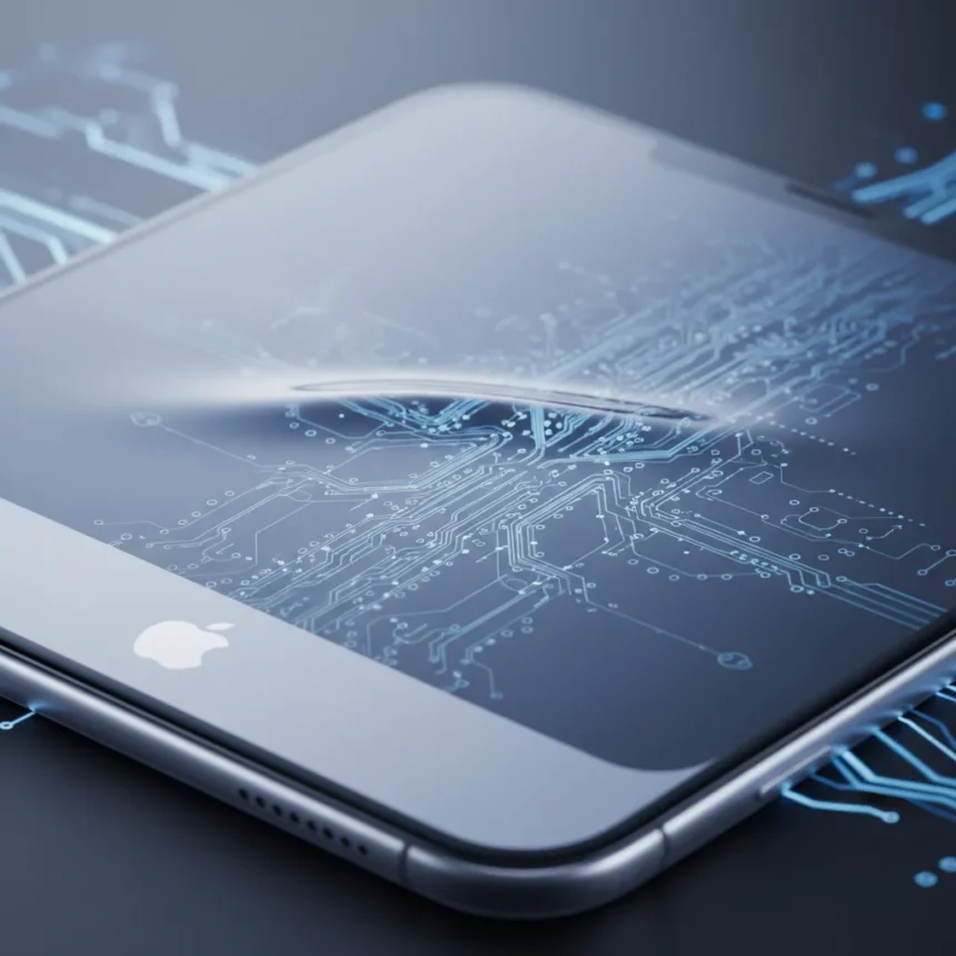 iPhone Fold crease problem may finally have a solution — AI-generated illustration