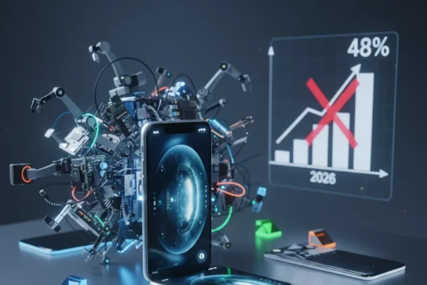 iPhone Fold won't dominate foldables like forecasts suggest — AI-generated illustration