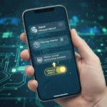 iPhone push notifications expose deleted Signal messages to FBI — AI-generated illustration