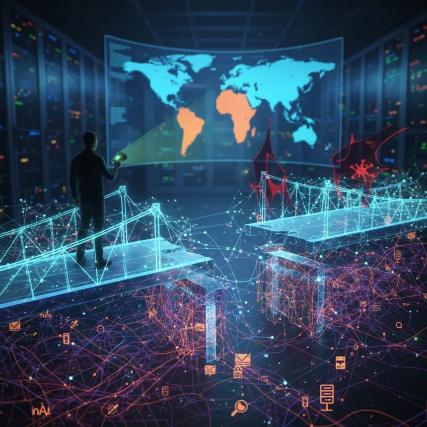 IPv6 monitoring gap poses critical risk to enterprise networks — AI-generated illustration