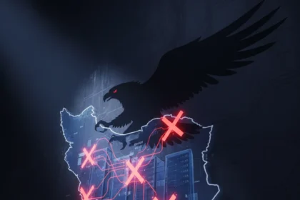 Iran's networking equipment backdoor claims expose critical infrastructure risks — AI-generated illustration