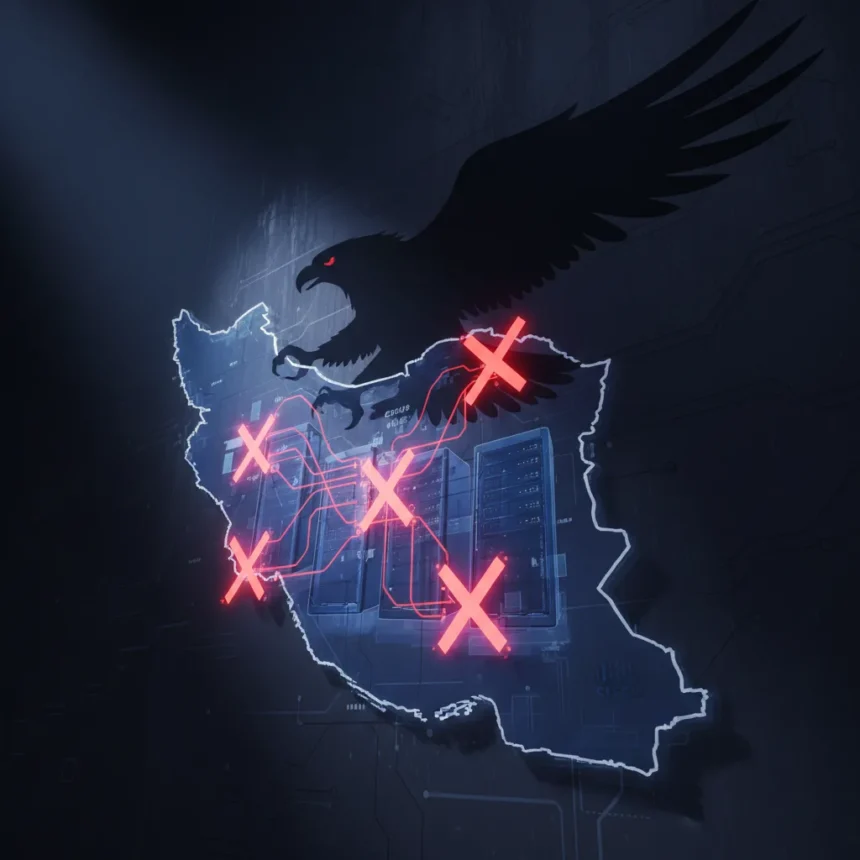 Iran's networking equipment backdoor claims expose critical infrastructure risks — AI-generated illustration