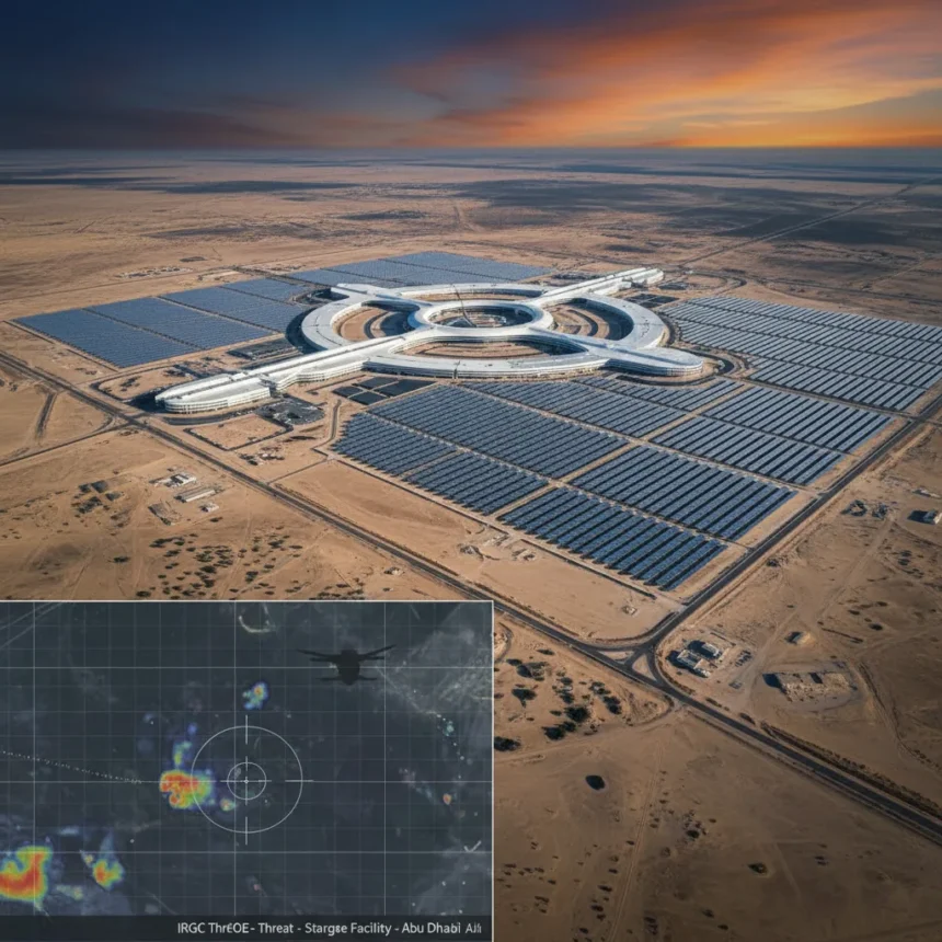 Iran Threatens OpenAI's Stargate AI Data Center in Abu Dhabi — AI-generated illustration