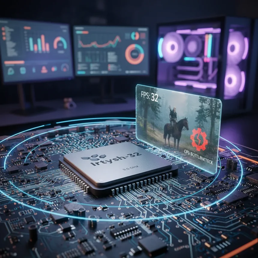 Irtysh 32-core CPU bottlenecks in The Witcher 3 despite raw power