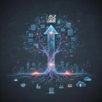 IT infrastructure decisions shape business growth outcomes — AI-generated illustration