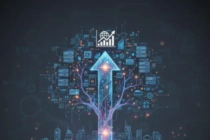 IT infrastructure decisions shape business growth outcomes — AI-generated illustration