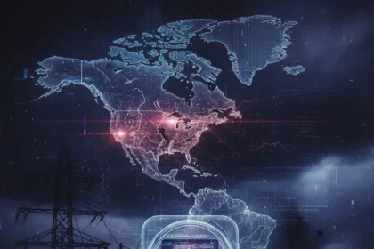 Itron cyberattack exposes utility grid vulnerability — AI-generated illustration