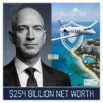 Jeff Bezos earns $80,000 salary but pockets $1.6M in perks — AI-generated illustration