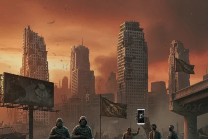 Jericho apocalyptic thriller eerily predicts 2026 survival chaos — AI-generated illustration