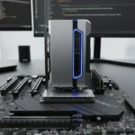 JEYI ArcherX Solves GPU Overhang With Flush M.2 SSD Adapter — AI-generated illustration