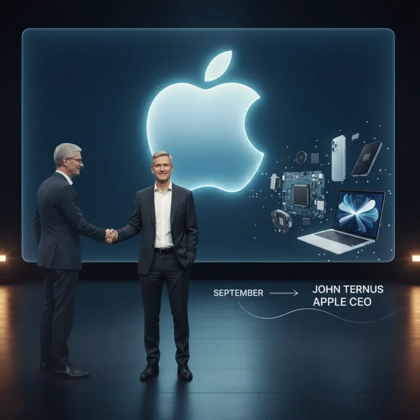 John Ternus as Apple CEO: What stays, what might shift — AI-generated illustration