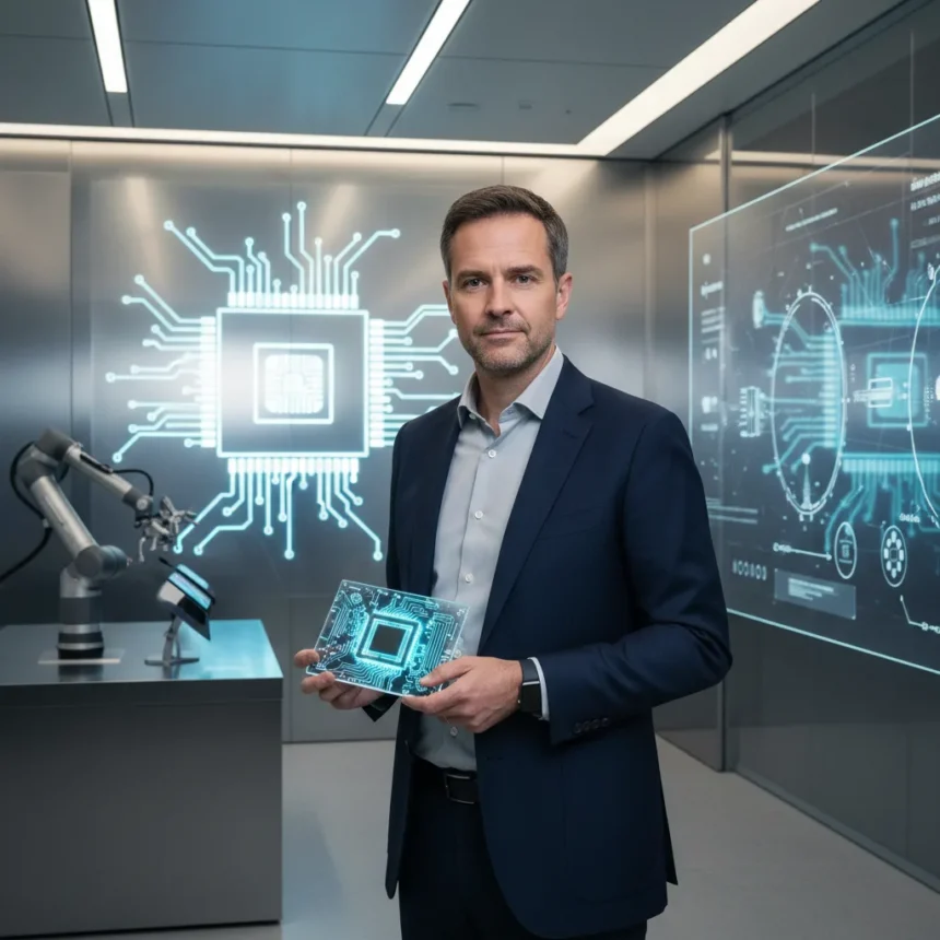 John Ternus: The Hardware Engineer Apple Needs as Next CEO — AI-generated illustration