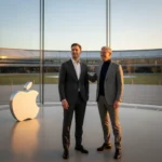 John Ternus poised to lead Apple as Tim Cook steps back — AI-generated illustration